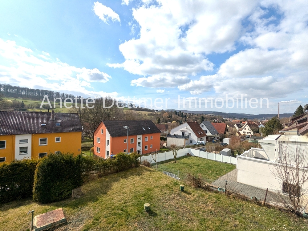 Blick vom Balkon